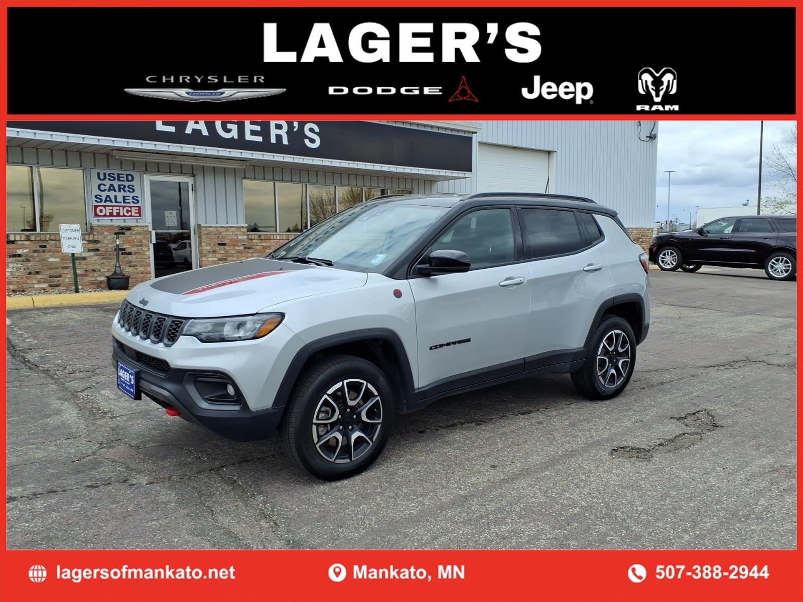 Used 2024 Jeep Compass Trailhawk with VIN 3C4NJDDN9RT118810 for sale in Mankato, Minnesota