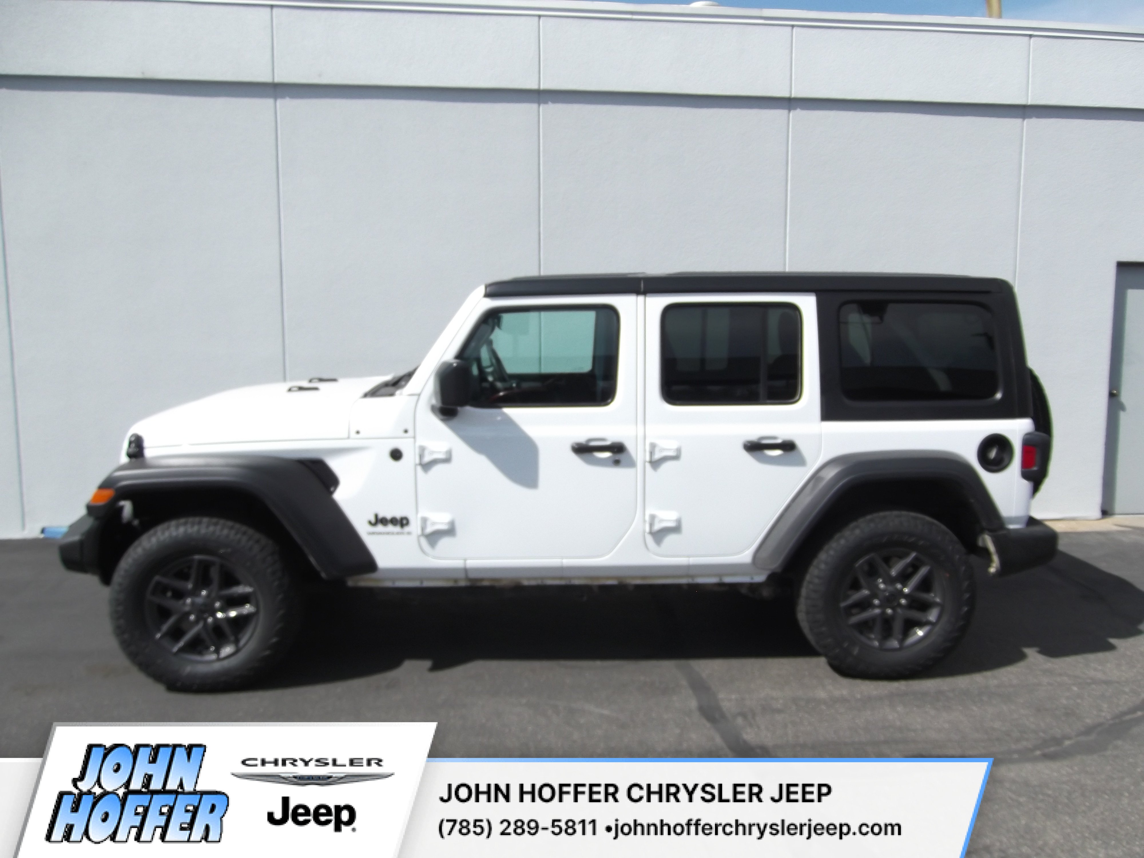 Used 2024 Jeep Wrangler 4-Door Sport RHD with VIN 1C4PJXKN3RW222099 for sale in Kansas City