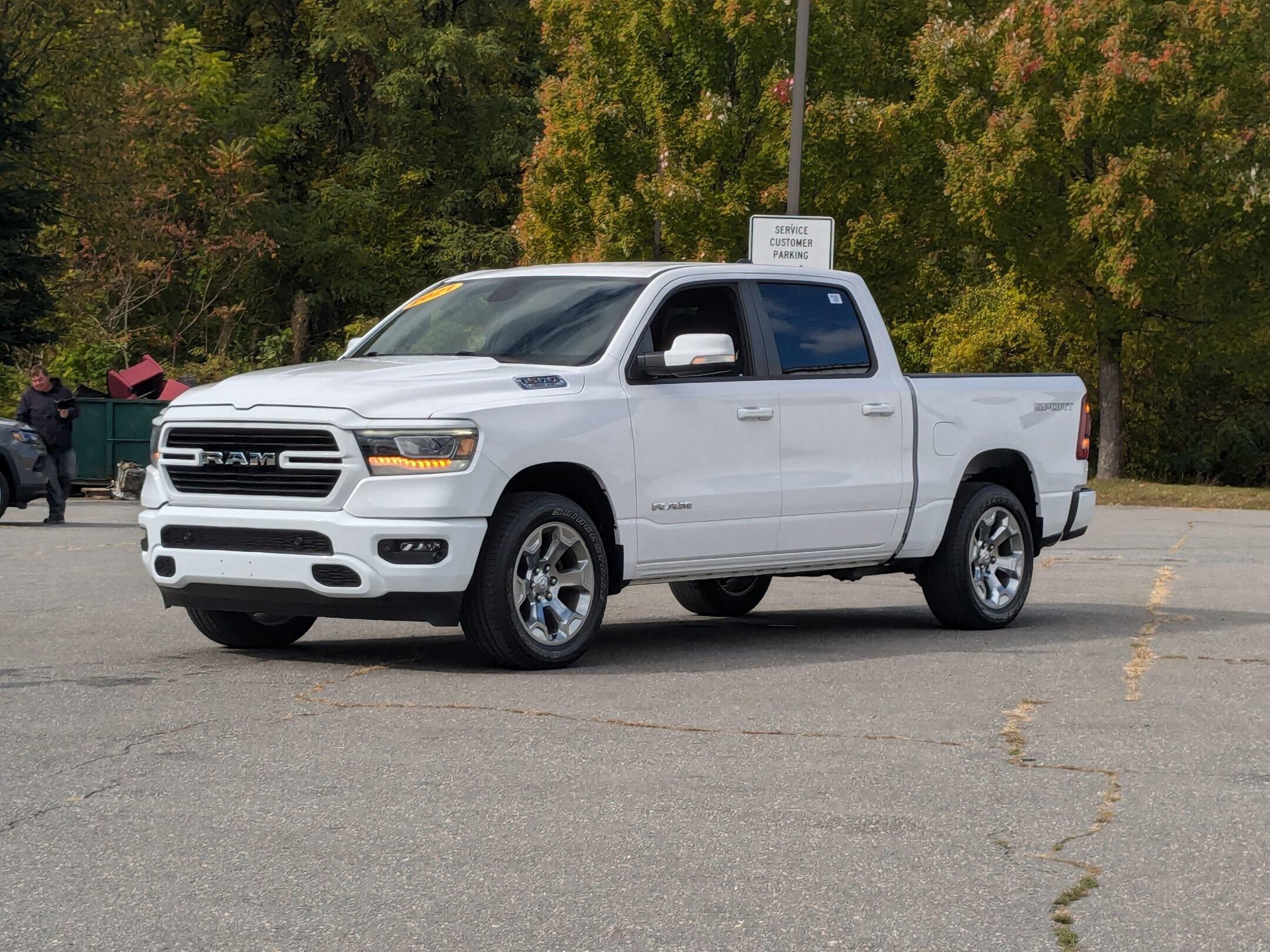 Used 2021 RAM Ram 1500 Pickup Big Horn/Lone Star with VIN 1C6SRFFT0MN598786 for sale in Brattleboro, VT