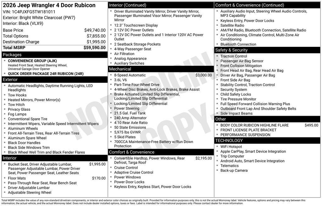 2026 Jeep Wrangler 4-Door Rubicon - Photo 6