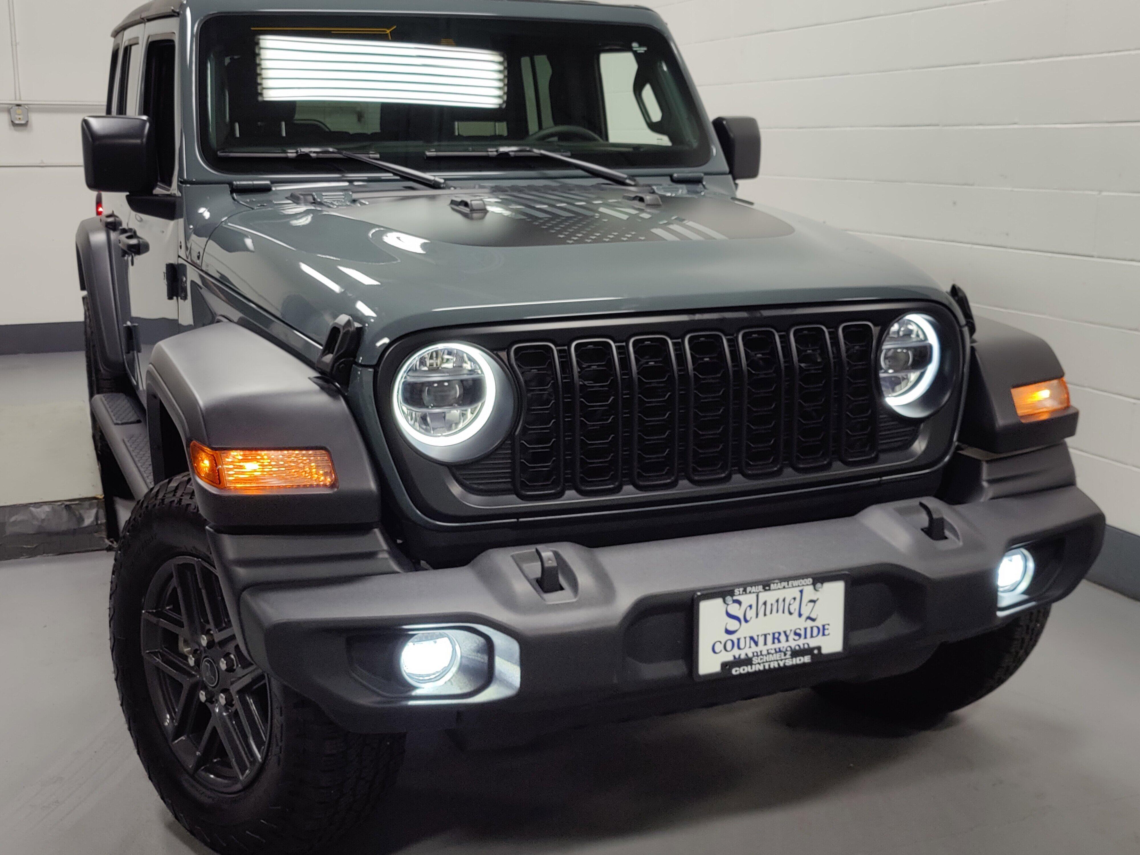 Used 2024 Jeep Wrangler 4-Door Sport S with VIN 1C4PJXDG0RW275809 for sale in Maplewood, Minnesota