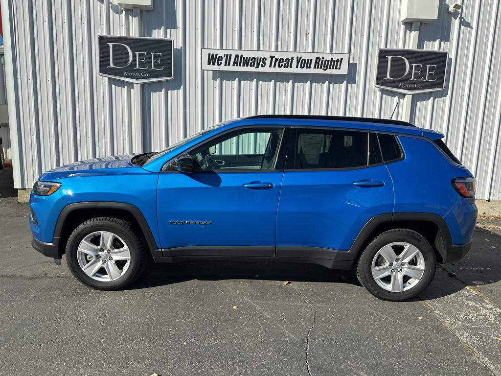 Used 2022 Jeep Compass Latitude with VIN 3C4NJDBB3NT148596 for sale in Anaconda, MT