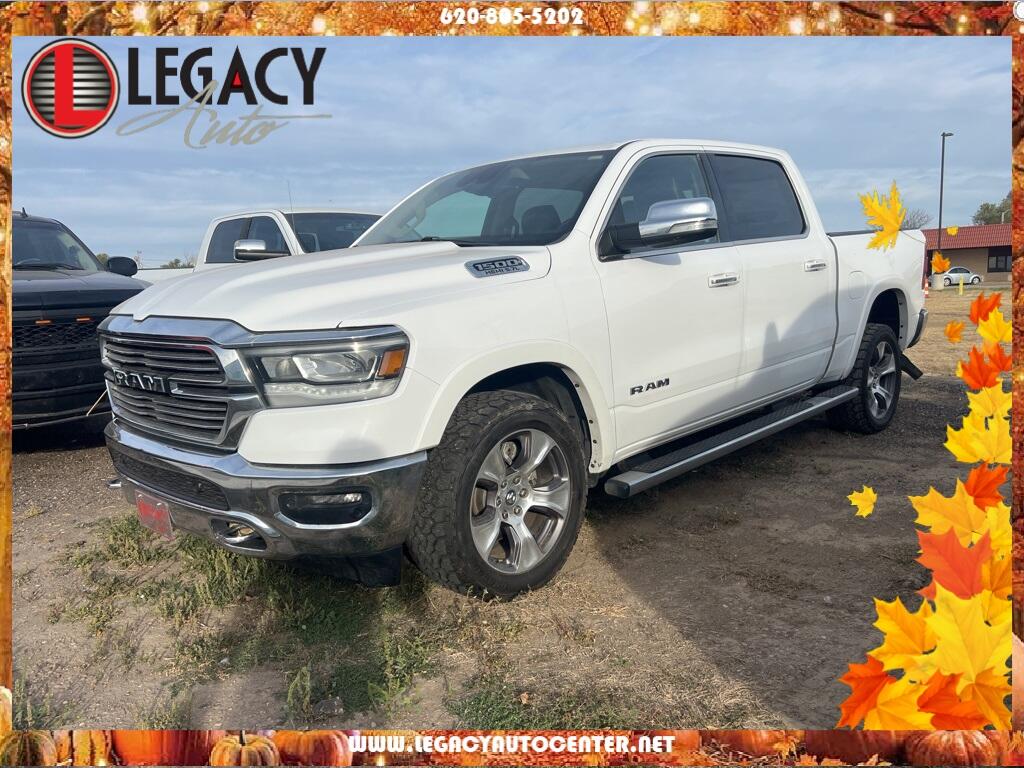 Used 2021 RAM Ram 1500 Pickup Laramie with VIN 1C6SRFJT3MN737364 for sale in Garden City, KS