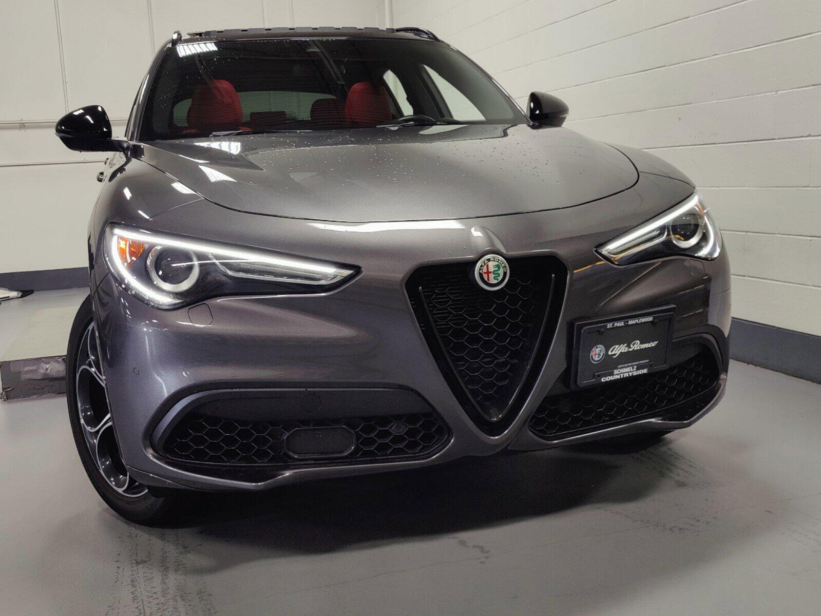 Certified 2022 Alfa Romeo Stelvio Ti Veloce with VIN ZASPAKBN3N7D24324 for sale in Maplewood, MN