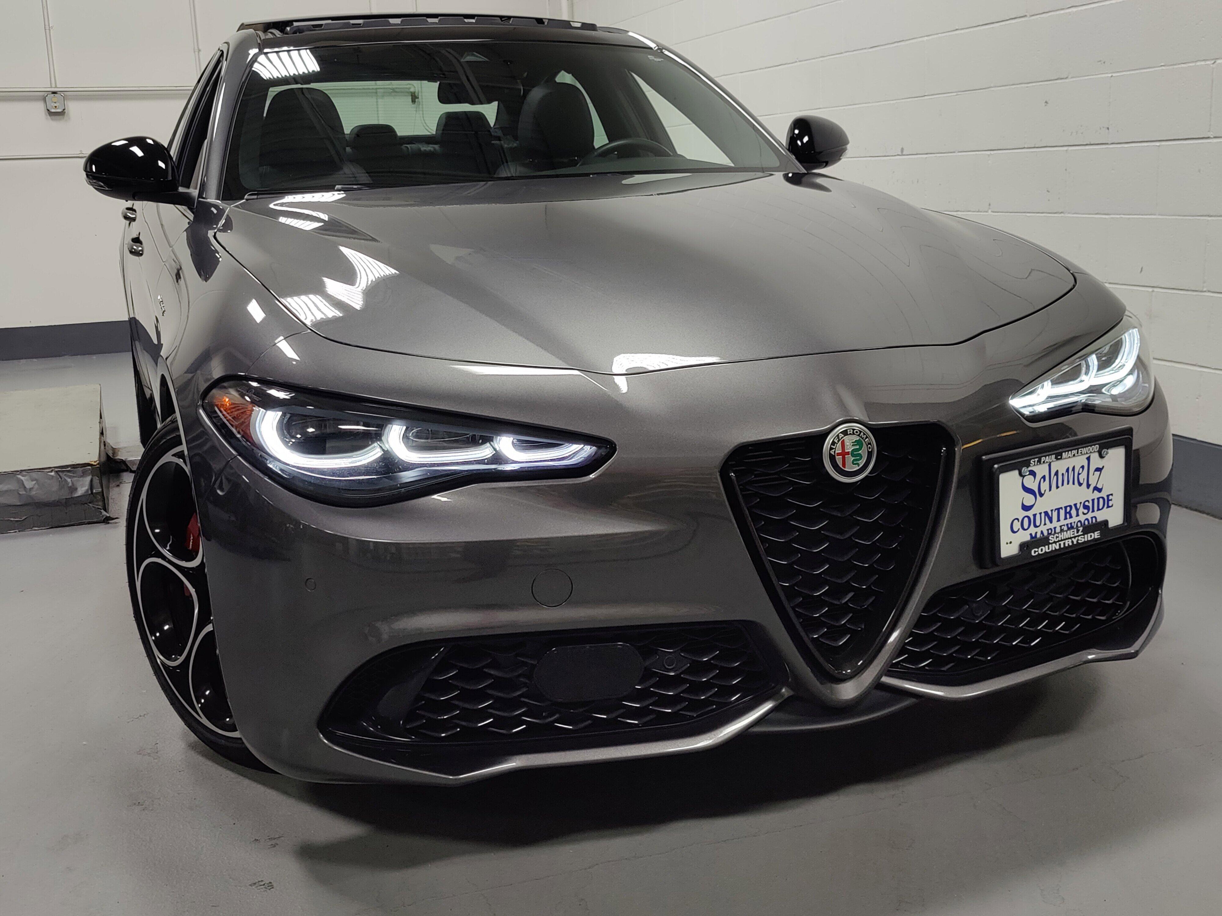 Used 2024 Alfa Romeo Giulia Veloce with VIN ZARFANBN1R7680367 for sale in Maplewood, Minnesota