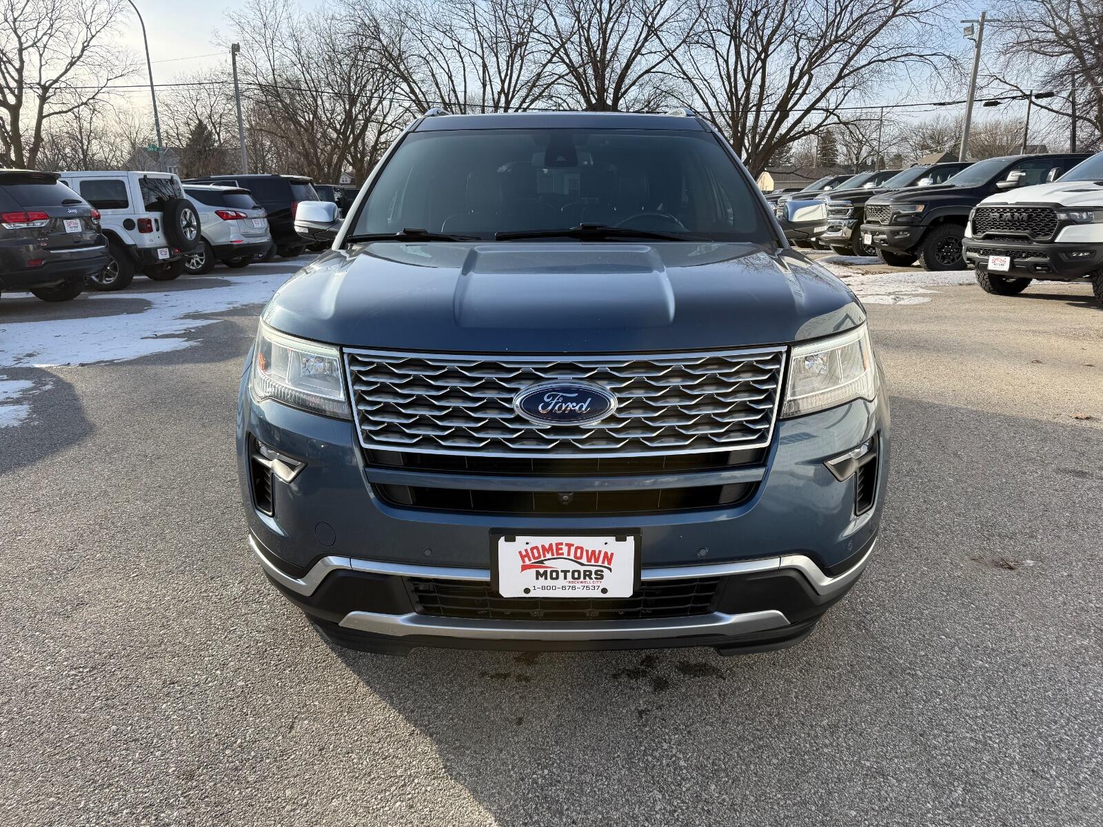 Used 2019 Ford Explorer Platinum with VIN 1FM5K8HT7KGA45035 for sale in Rockwell City, IA