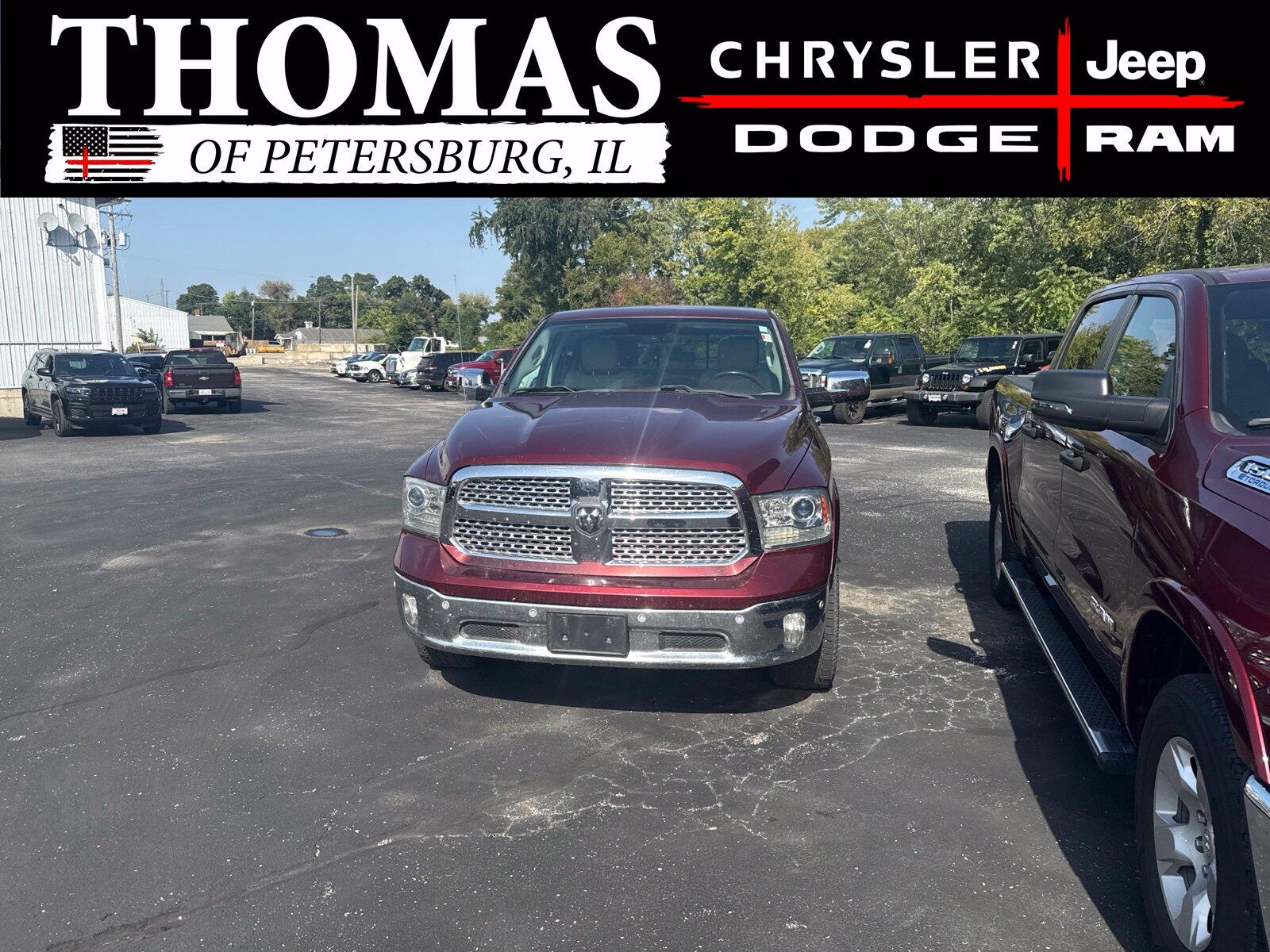 Used 2016 RAM Ram 1500 Pickup Laramie with VIN 1C6RR7NM4GS305444 for sale in Petersburg, IL