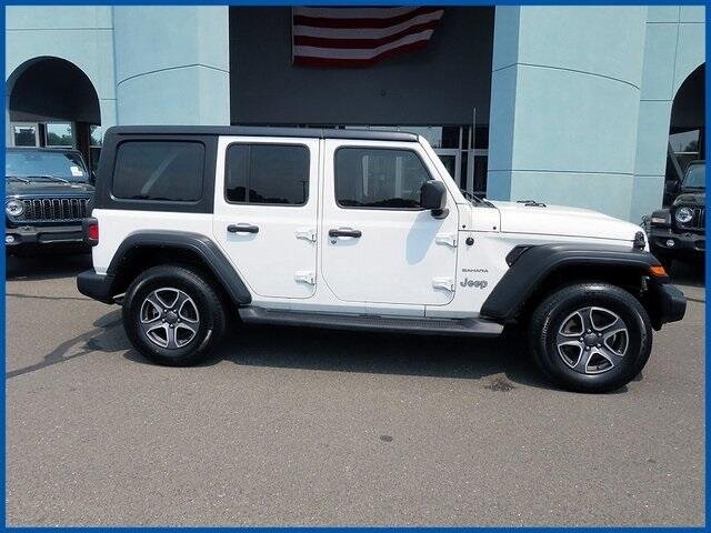 Certified 2021 Jeep Wrangler Unlimited Sport S with VIN 1C4HJXDG3MW856458 for sale in New Britain, CT
