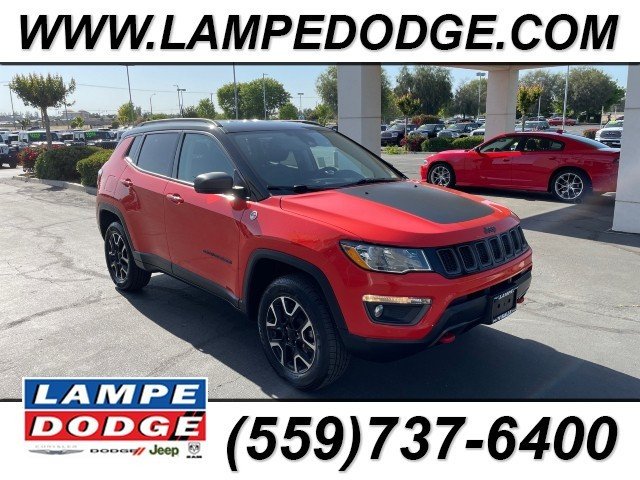 Used 2021 Jeep Compass Trailhawk with VIN 3C4NJDDB8MT590673 for sale in Visalia, CA