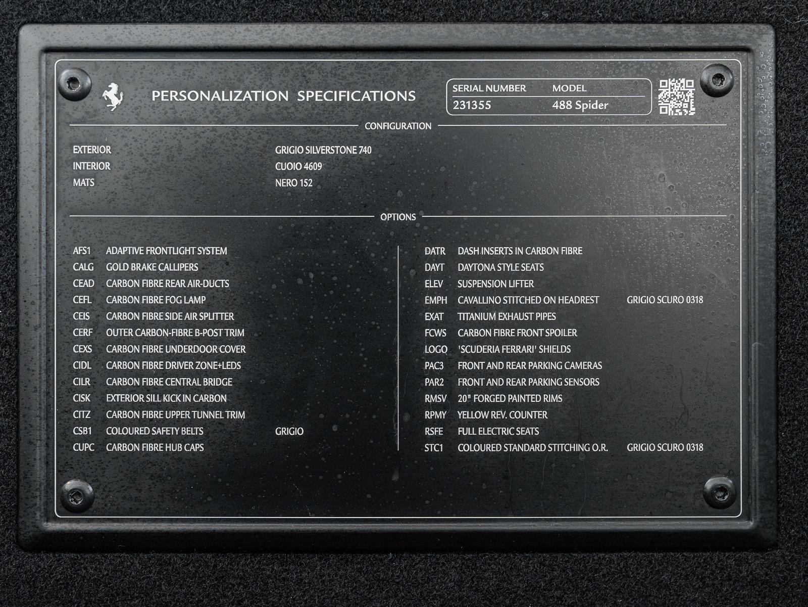 Used 2018 Ferrari 488 Spider Convertible