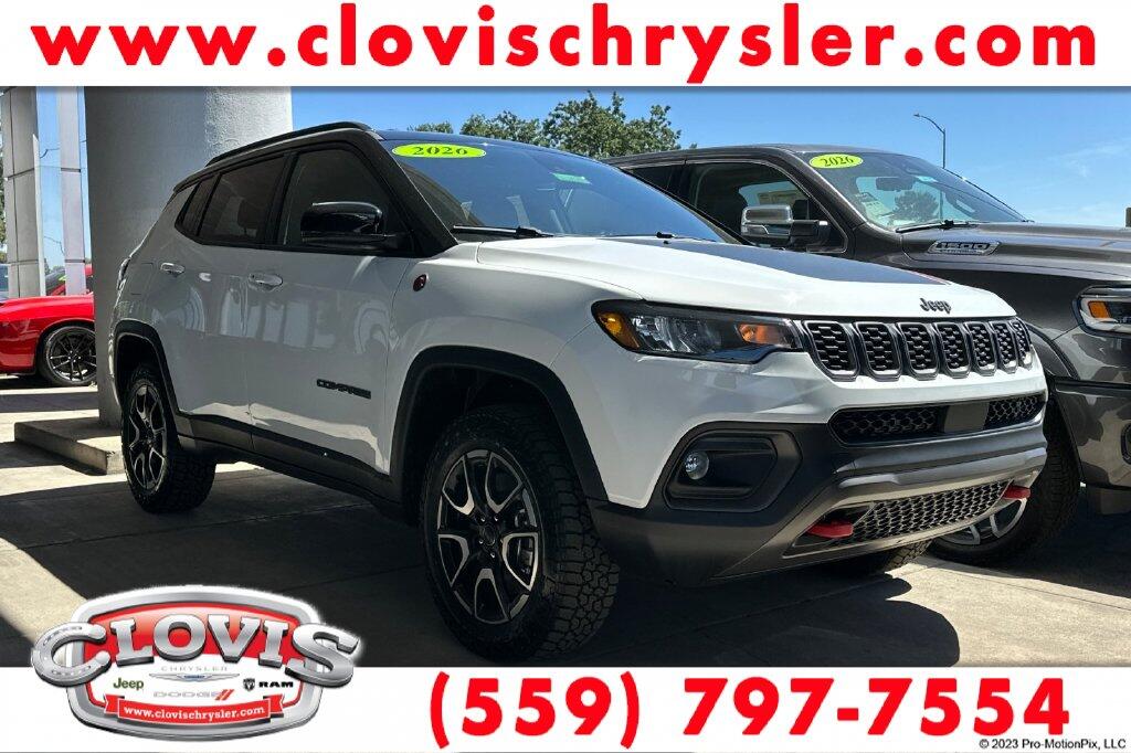 Bright White Clear Coat 2026 Jeep Compass SUV / Crossover Four-Wheel Drive Automatic