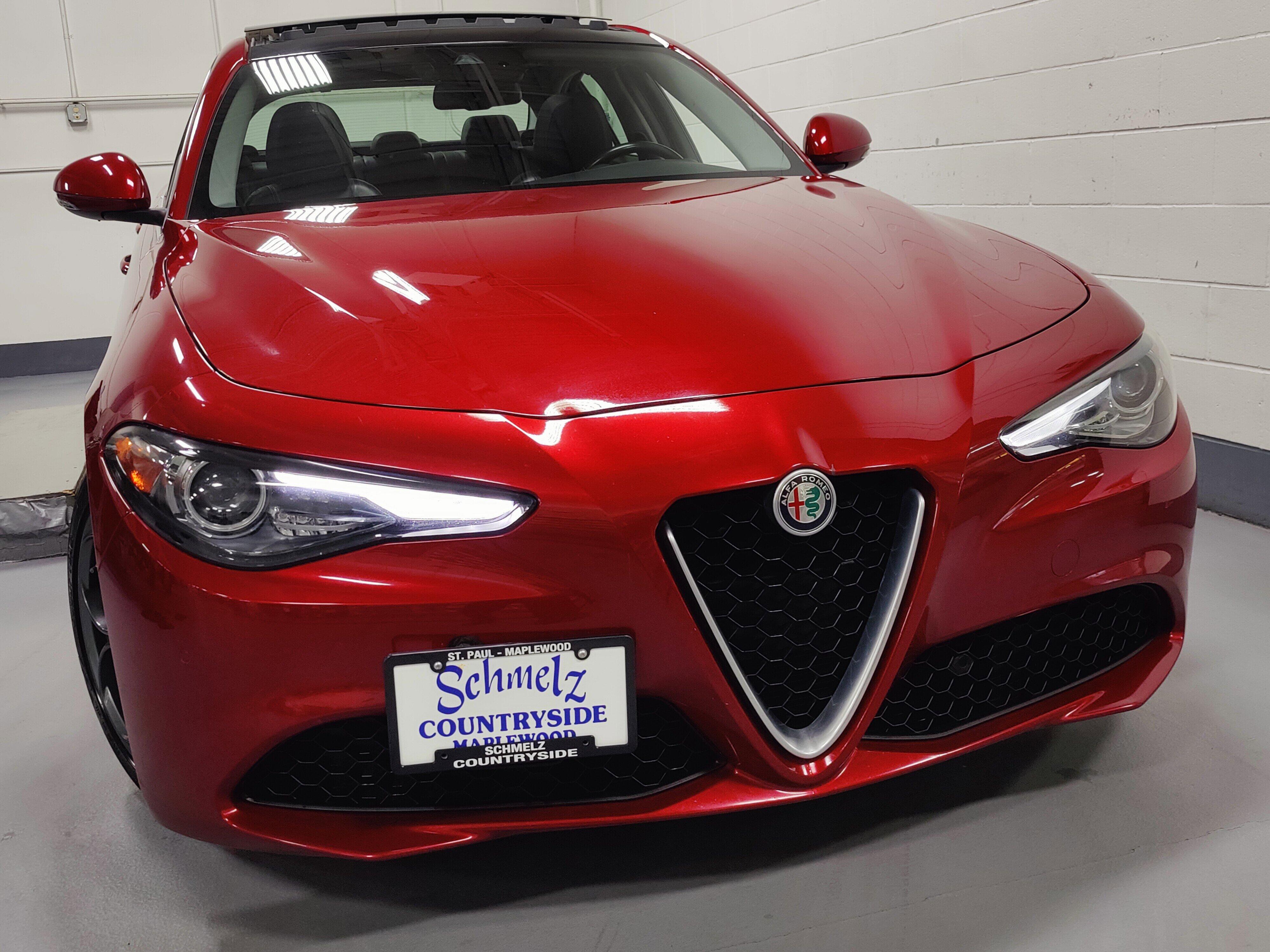 Used 2018 Alfa Romeo Giulia Ti Lusso with VIN ZARFAEEN8J7588477 for sale in Maplewood, Minnesota