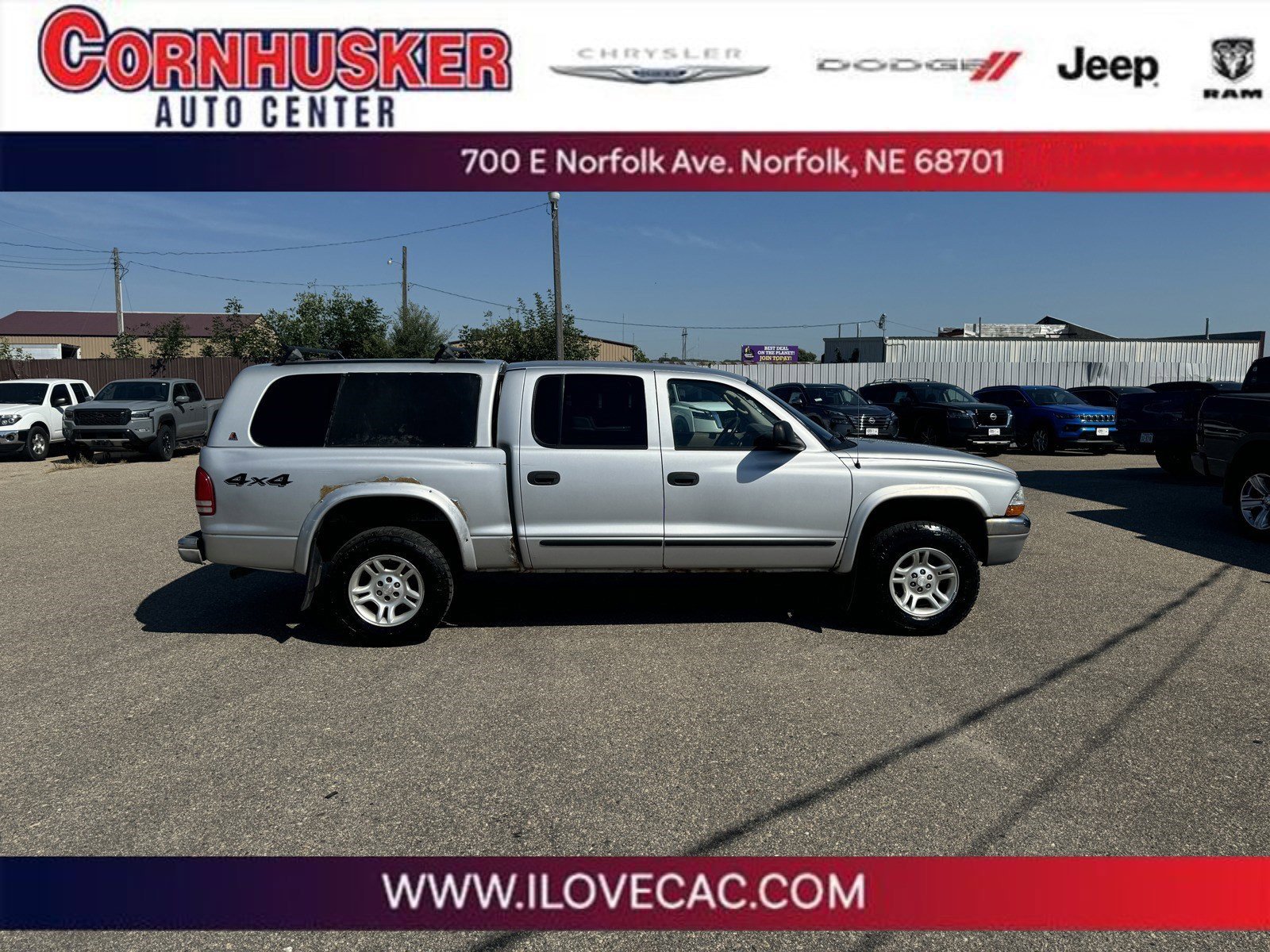 Used 2004 Dodge Dakota SLT with VIN 1D7HG48N14S722115 for sale in Norfolk, NE