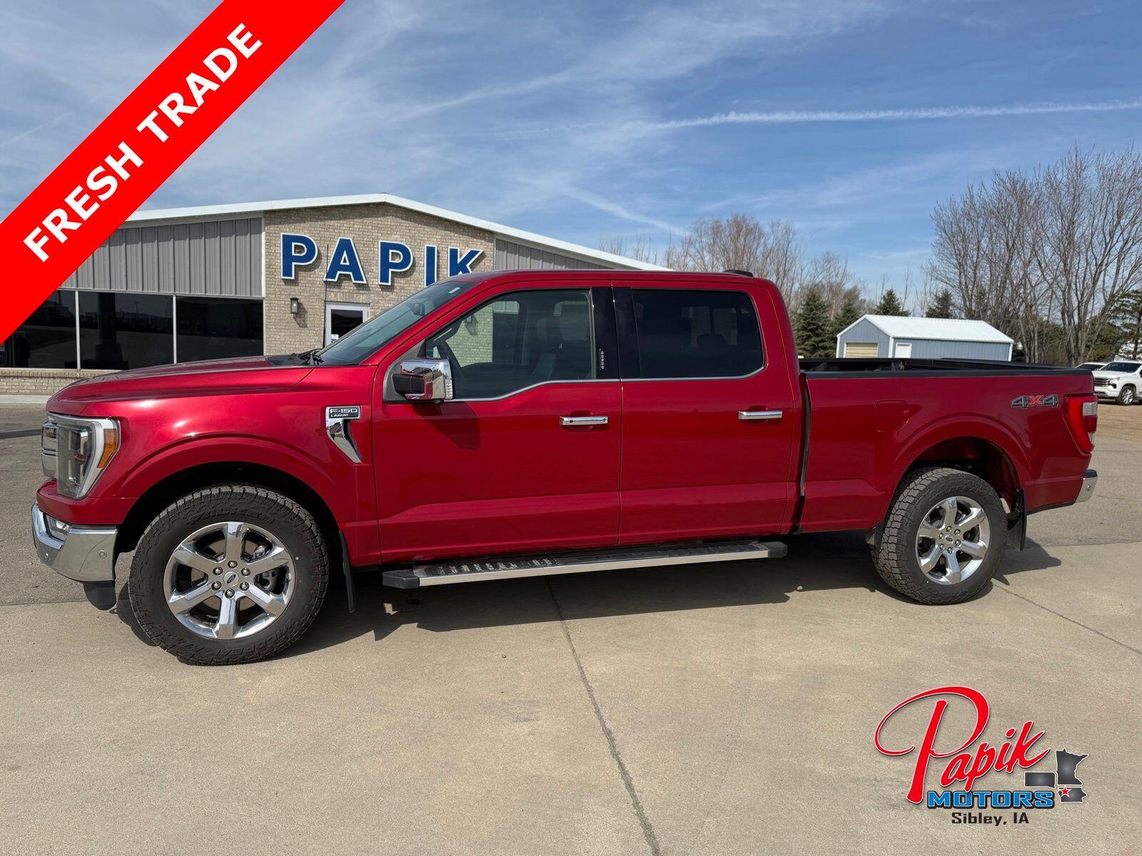 Used 2022 Ford F-150 Lariat with VIN 1FTFW1E82NKE32145 for sale in Luverne, Minnesota