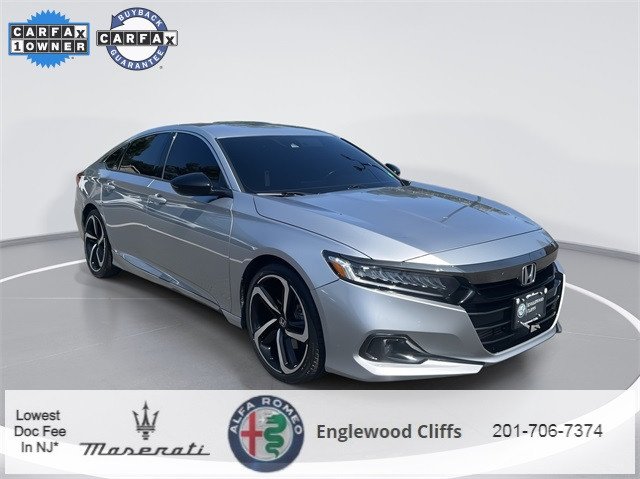 Used 2021 Honda Accord Sport with VIN 1HGCV1F39MA117342 for sale in Englewood, NJ