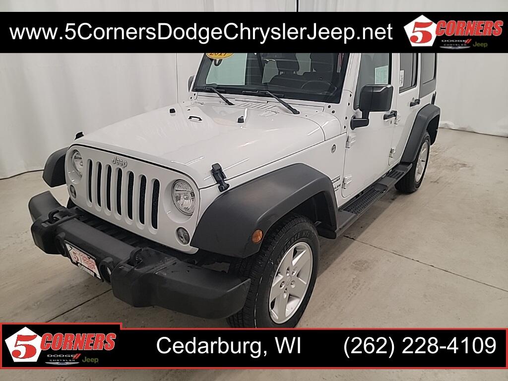 Used 2017 Jeep Wrangler Unlimited Sport S with VIN 1C4BJWDG7HL545879 for sale in Cedarburg, WI