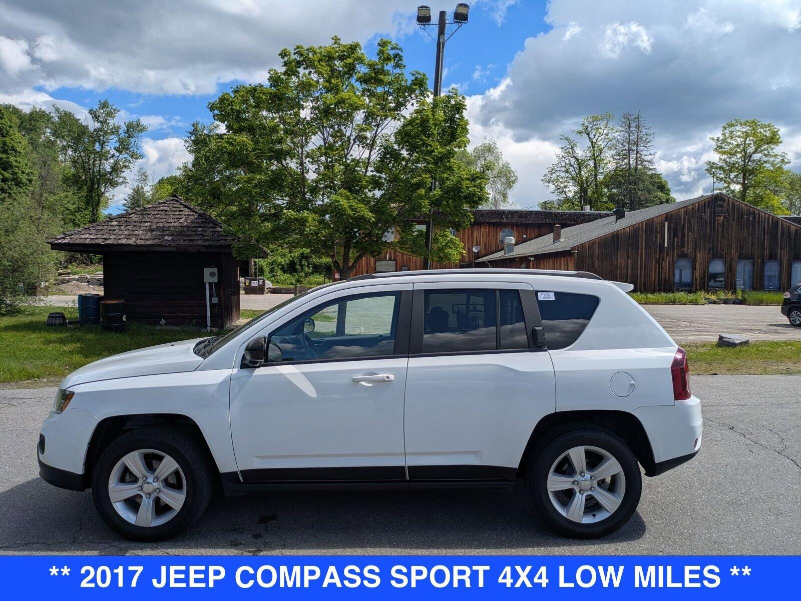 Used 2017 Jeep Compass Sport with VIN 1C4NJDBB7HD181918 for sale in Brattleboro, VT