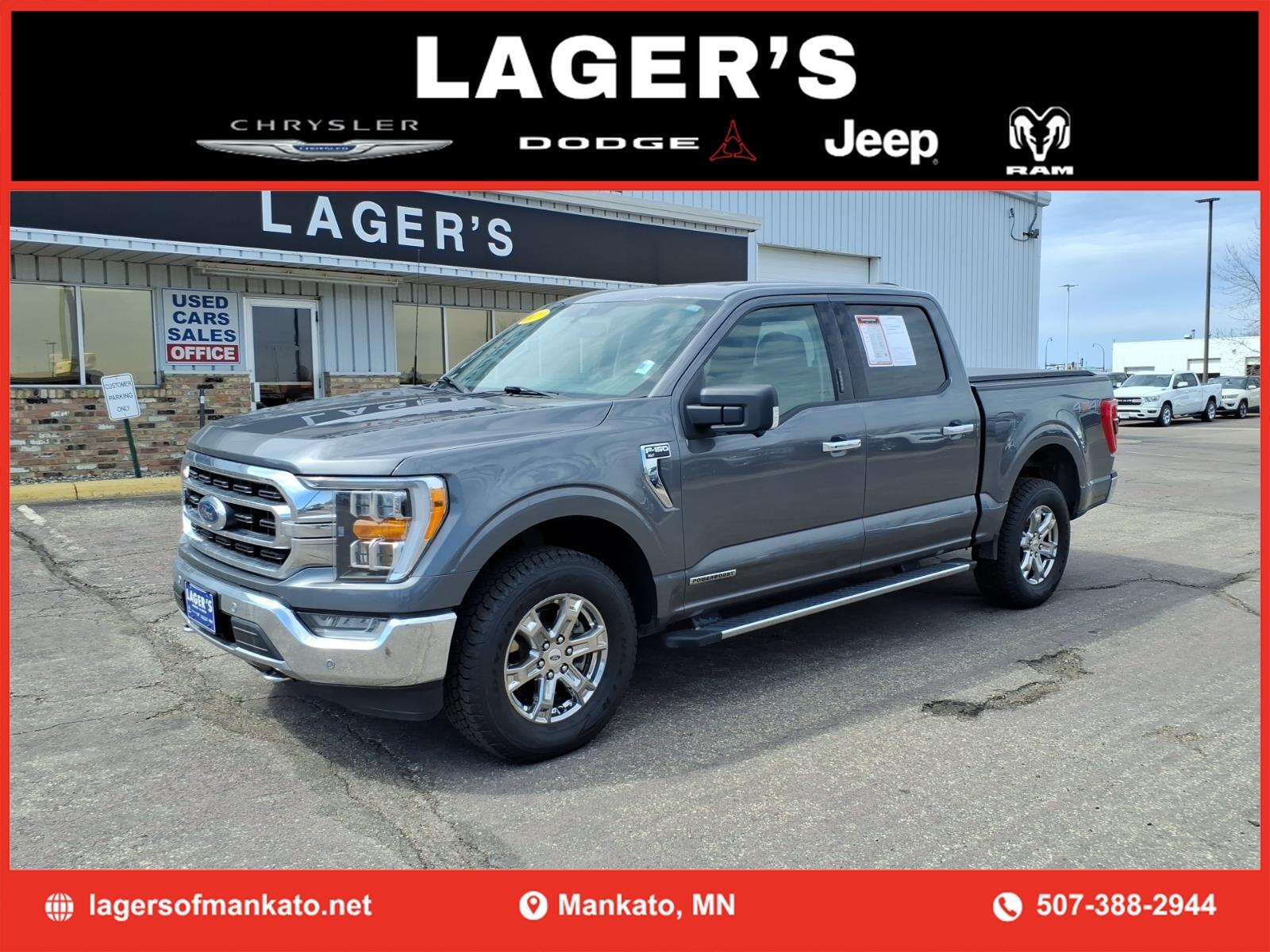 Used 2021 Ford F-150 XLT with VIN 1FTFW1ED3MFD01469 for sale in Mankato, Minnesota