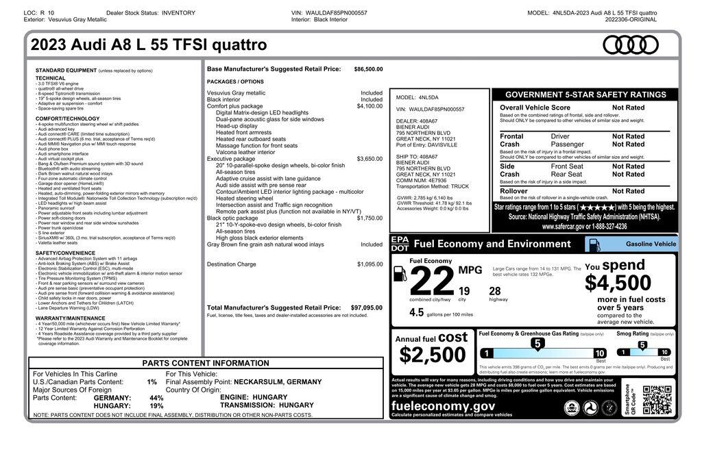 2023 Audi A8 Base's photo