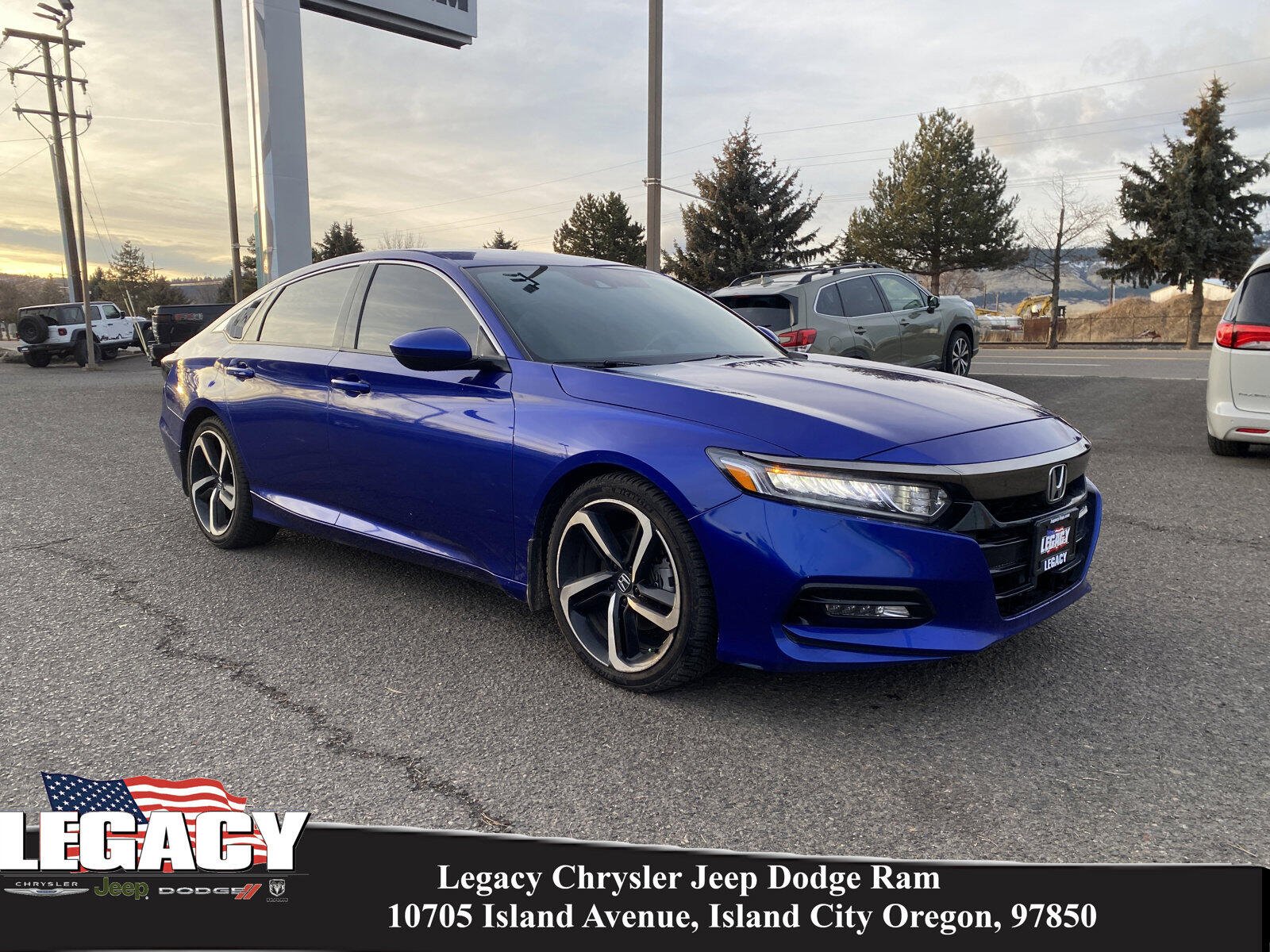 Used 2018 Honda Accord Sport with VIN 1HGCV1F36JA179146 for sale in Island City, OR