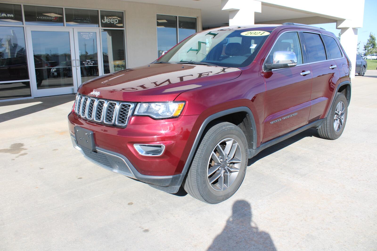 Certified 2021 Jeep Grand Cherokee Limited with VIN 1C4RJFBG4MC704238 for sale in Highland, IL