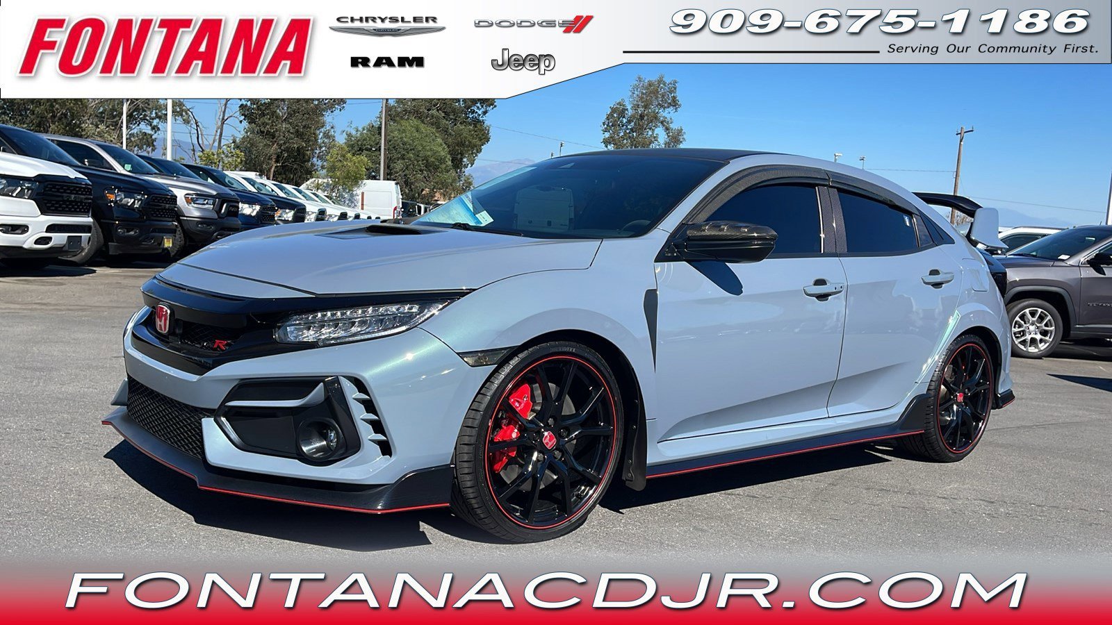 Used 2021 Honda Civic Hatchback Type-R with VIN SHHFK8G74MU205705 for sale in Fontana, CA