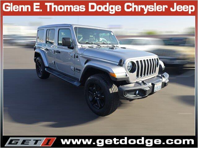 Used 2020 Jeep Wrangler Unlimited Sahara Altitude with VIN 1C4HJXEG4LW313083 for sale in Signal Hill, CA