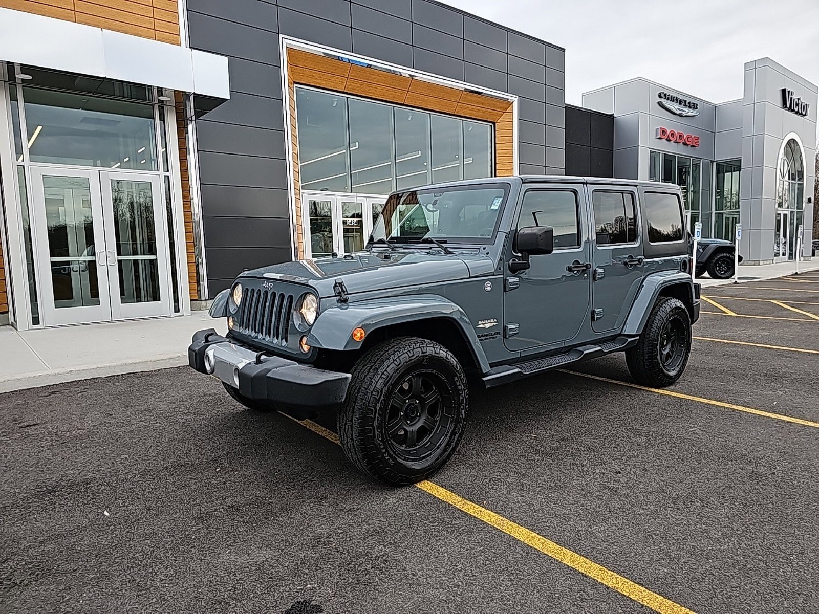 Used 2015 Jeep Wrangler Unlimited Sahara with VIN 1C4HJWEG2FL571599 for sale in Victor, NY