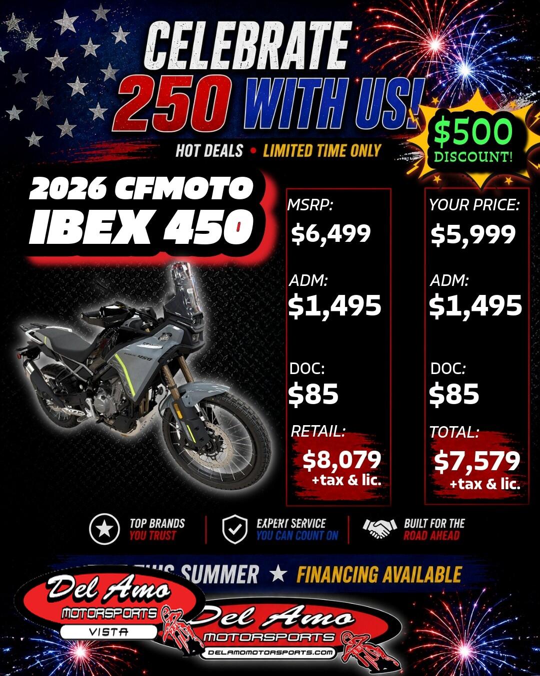 2026 CFMoto IBEX 450