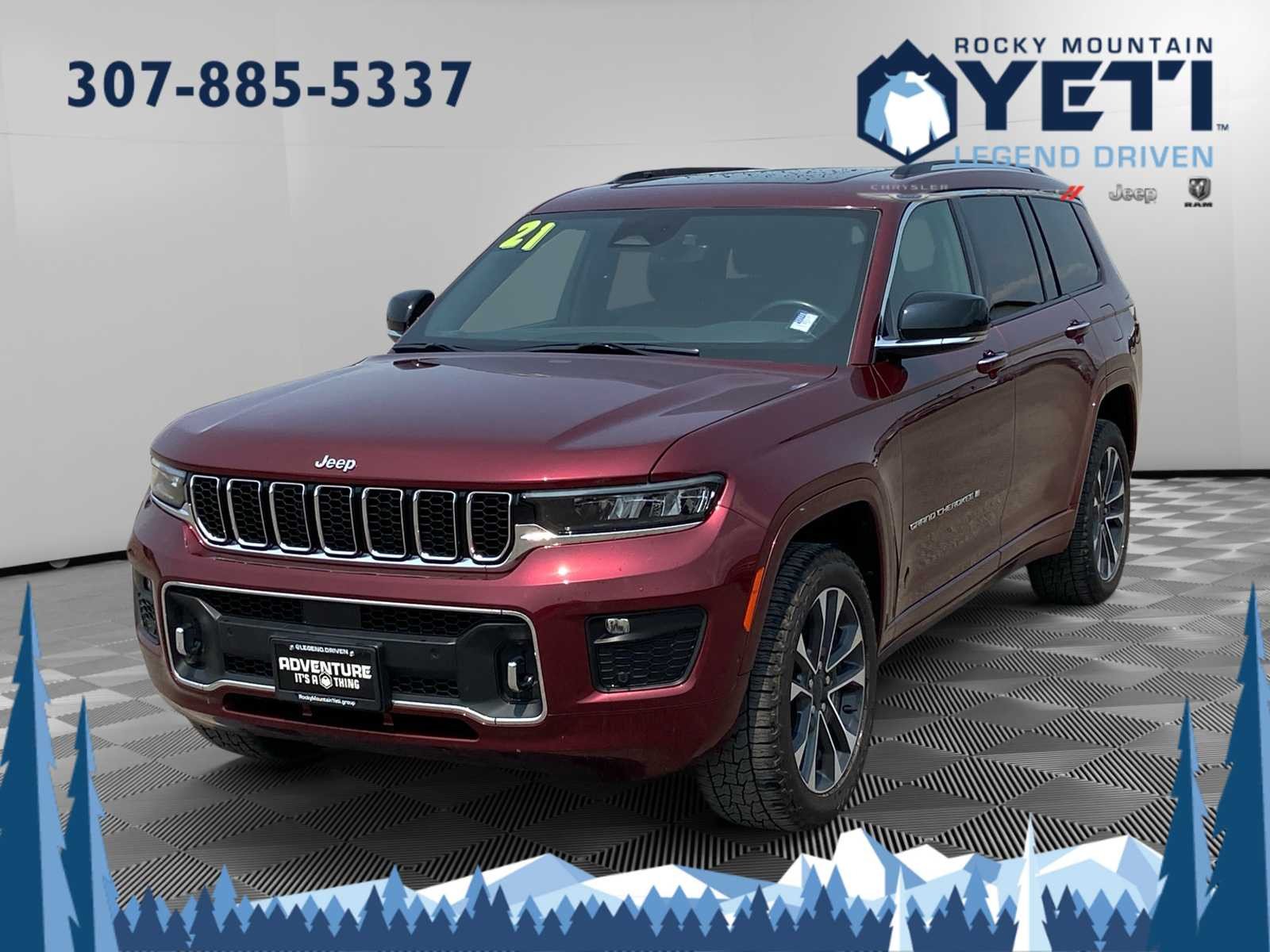 Used 2021 Jeep Grand Cherokee L Overland with VIN 1C4RJKDG3M8205293 for sale in Afton, WY