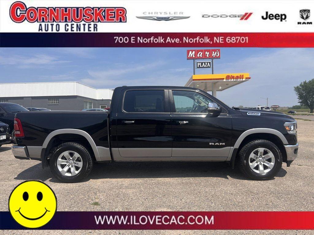 Used 2019 RAM Ram 1500 Pickup Laramie with VIN 1C6SRFJTXKN610690 for sale in Norfolk, NE