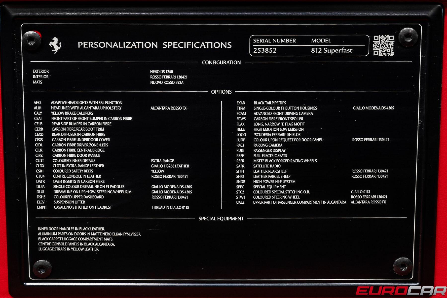 2020 Ferrari 812 Superfast *PASSENGER DISPLAY * FRONT LIFT*Image 29