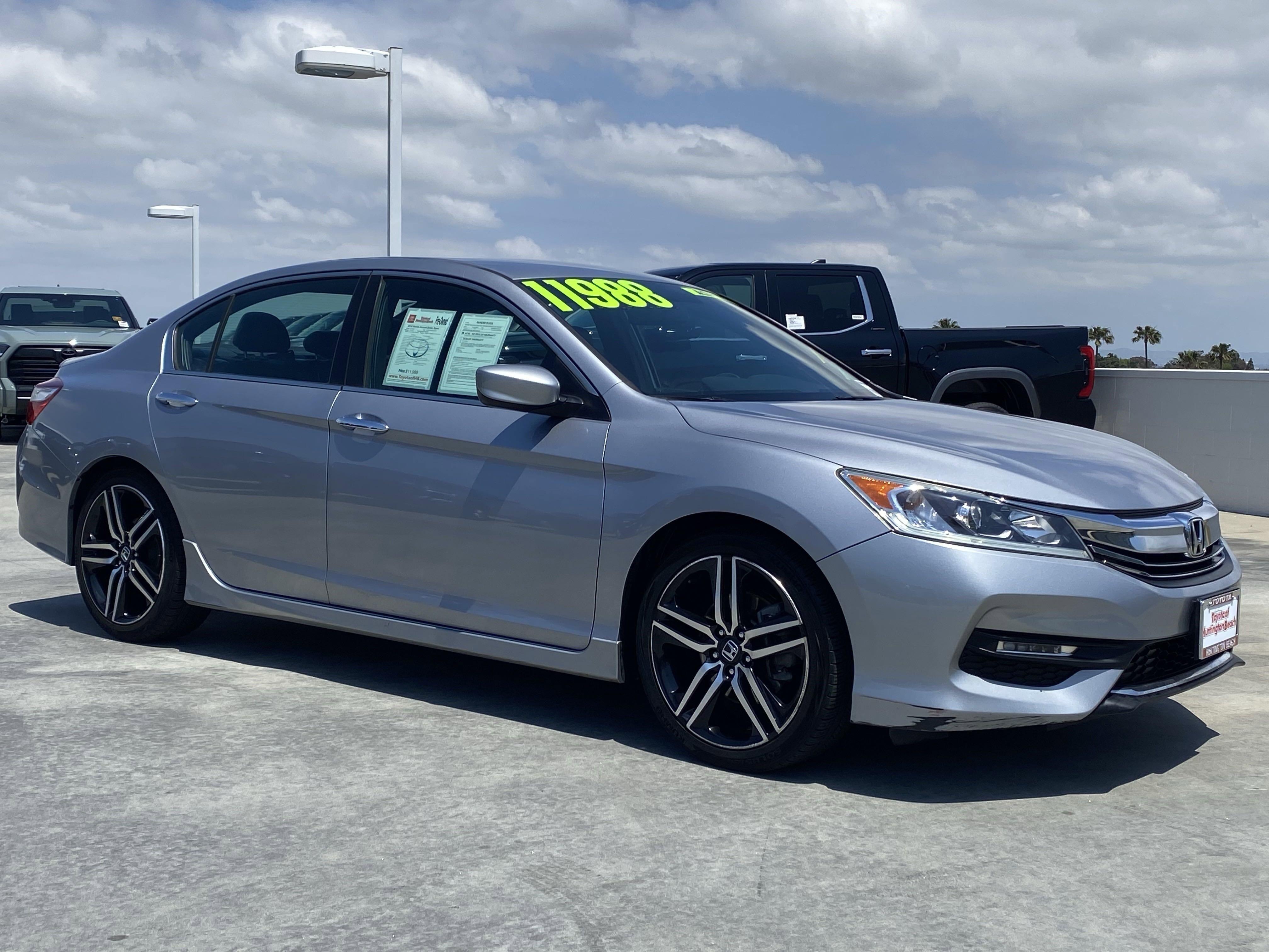 Used 2016 Honda Accord Sport with VIN 1HGCR2F50GA226918 for sale in Huntington Beach, CA