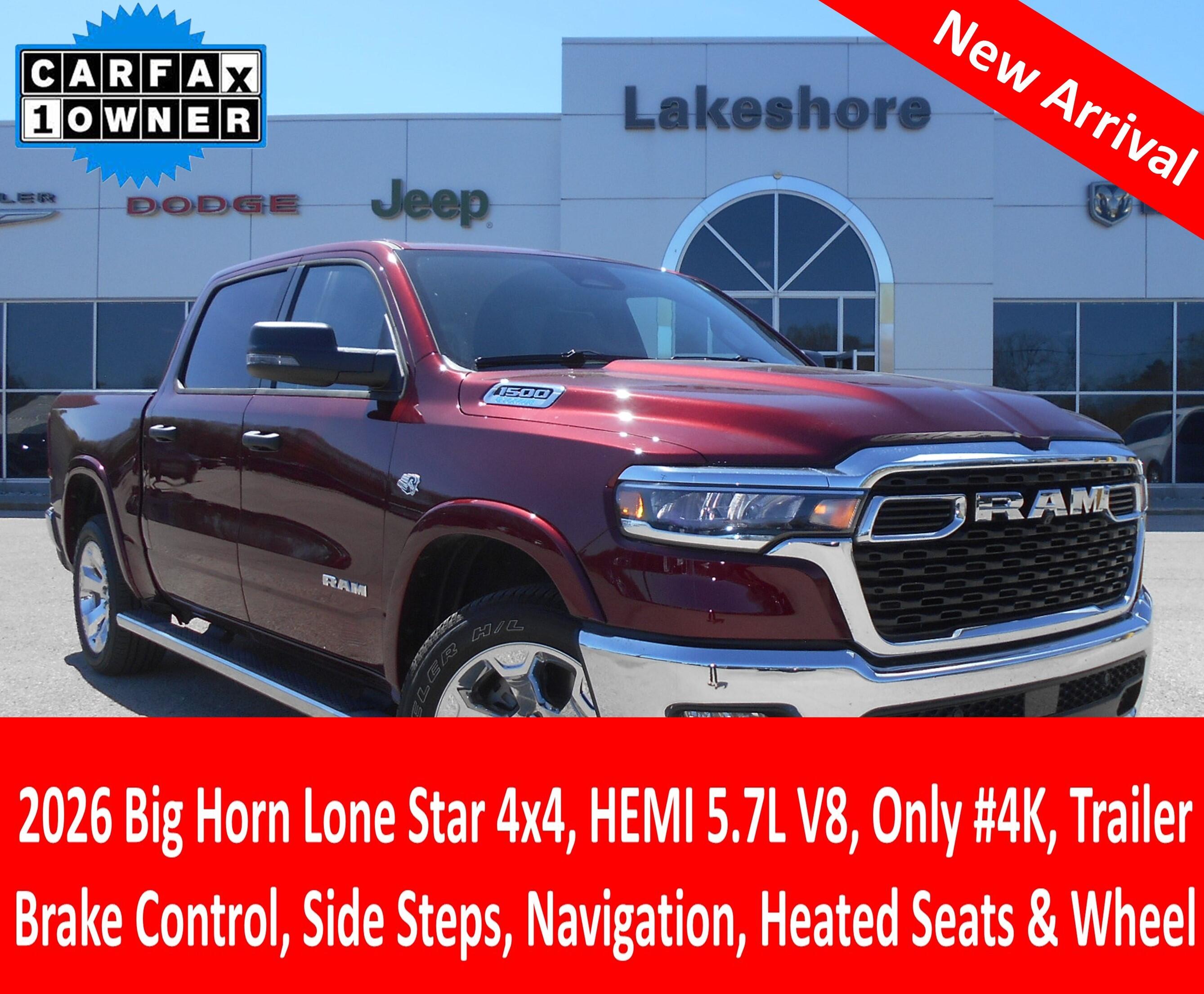 2026 RAM 1500 Big Horn/Lone Star 4x4 Crew Cab 5'7's photo